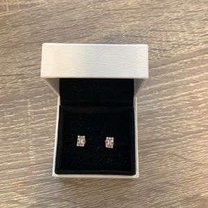 Rose gold Pandora earrings